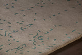 Chandra Rugs Rupec 80% Wool + 20% Viscose Hand-Tufted Contemporary Rug Grey/Blue 9' x 13'