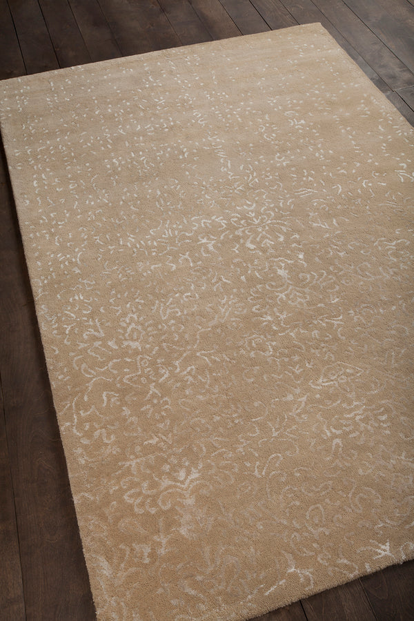 Chandra Rugs Rupec 80% Wool + 20% Viscose Hand-Tufted Contemporary Rug Beige 9' x 13'