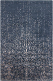 Chandra Rugs Rupec 80% Wool + 20% Viscose Hand-Tufted Contemporary Rug Navy/Beige 9' x 13'