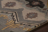 Chandra Rugs Rupec 80% Wool + 20% Viscose Hand-Tufted Contemporary Rug Grey/Taupe/Gold/Black 9' x 13'