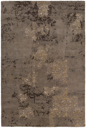 Chandra Rugs Rupec 80% Wool + 20% Viscose Hand-Tufted Contemporary Rug Taupe/Brown/Beige 9' x 13'