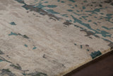 Chandra Rugs Rupec 80% Wool + 20% Viscose Hand-Tufted Contemporary Rug Beige/Brown/Grey/Blue 9' x 13'