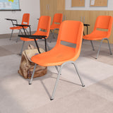 English Elm EE2450 Classic Commercial Grade Tablet Arm Chair Orange EEV-15978