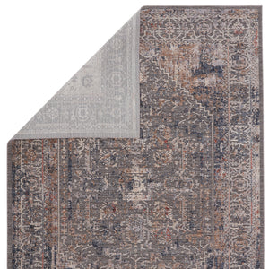 Jaipur Living Valle Medallion Gray/ Cream Area Rug (2'6"X8')