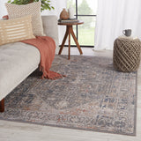 Jaipur Living Valle Medallion Gray/ Cream Area Rug (2'6"X8')