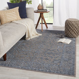 Jaipur Living Indio Oriental Blue/ Gray Area Rug (2'6"X8')