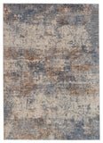 Jaipur Living Eastvale Abstract Blue/ Tan Area Rug (2'6"X8')