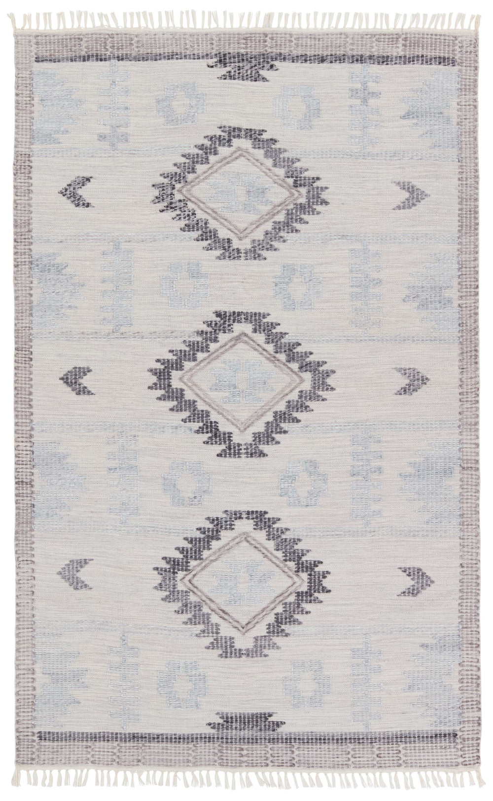 Jaipur Living Revelry Winger RVR03 Handwoven Handmade Outdoor Southwestern Rug Silver 5' x 8'