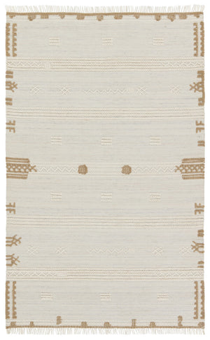 Jaipur Living Revelry Noble RVR04 Handwoven Handmade Outdoor Global Rug Ivory 5' x 8'