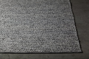 Chandra Rugs Rydel 70% Polyester + 30% Cotton Hand-Woven Contemporary Flat Rug Black/White 9' x 13'
