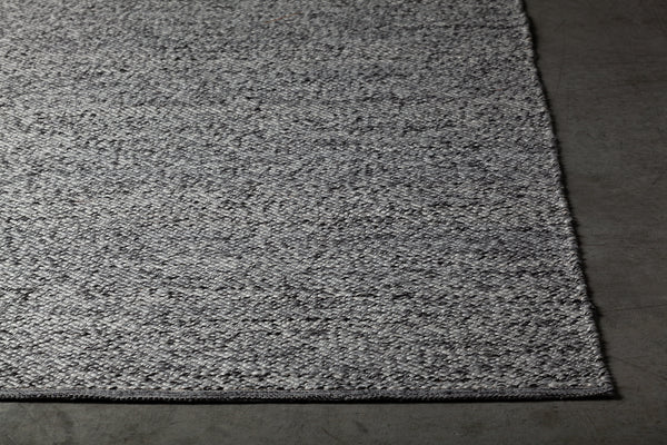 Chandra Rugs Rydel 70% Polyester + 30% Cotton Hand-Woven Contemporary Flat Rug Black/White 9' x 13'