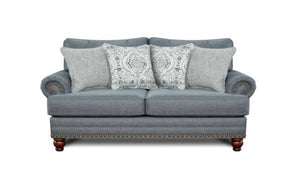 Fusion 2821 Traditional Loveseat 2821 Bates Charcoal Loveseat