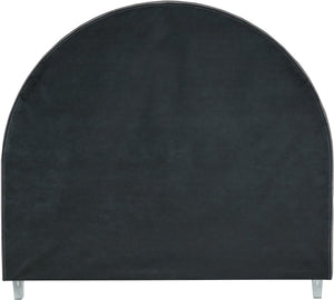 Rainbow Acrylic / Velvet / Engineered Wood / Foam Contemporary Grey Velvet Full Bed - 59.8" W x 76.4" D x 59.3" H