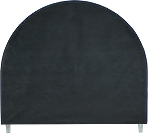 Rainbow Acrylic / Velvet / Engineered Wood / Foam Contemporary Navy Velvet Full Bed - 59.8" W x 76.4" D x 59.3" H