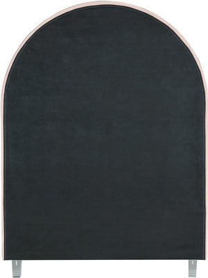 Rainbow Acrylic / Velvet / Engineered Wood / Foam Contemporary Pink Velvet Twin Bed - 44.1" W x 76.4" D x 59.3" H