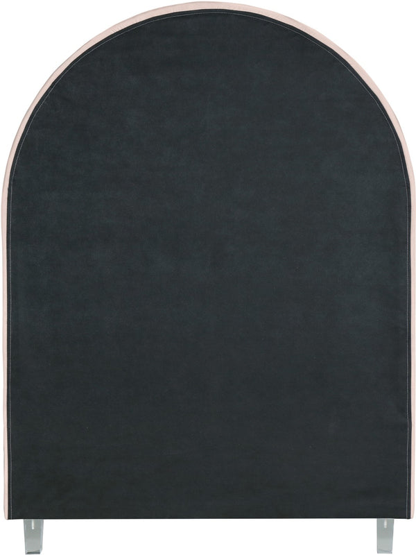 Rainbow Acrylic / Velvet / Engineered Wood / Foam Contemporary Pink Velvet Twin Bed - 44.1" W x 76.4" D x 59.3" H