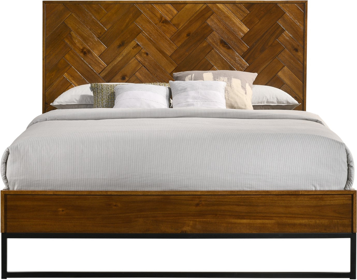 Reed Mid Century Engineered Wood Bed - Thumbnail 5