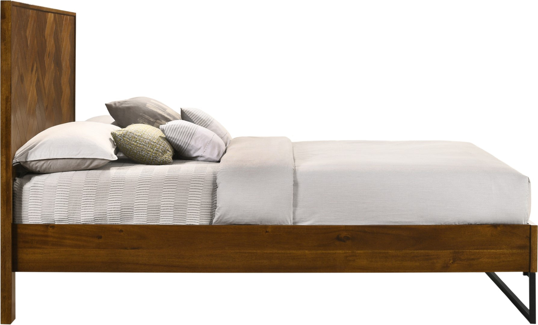 Reed Mid Century Engineered Wood Bed - Thumbnail 2