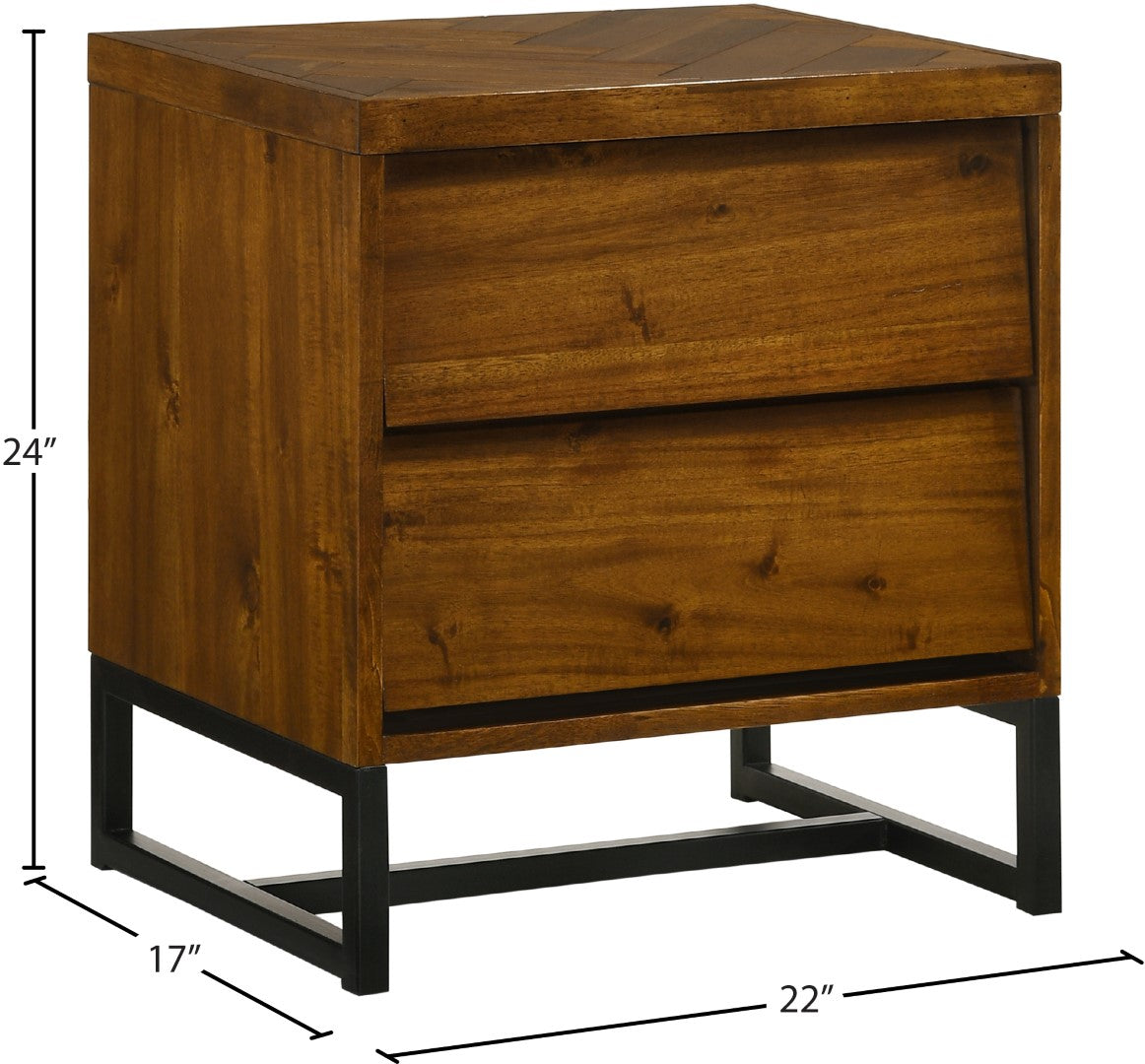 Meridian Furniture Reed Night Stand - Thumbnail 3