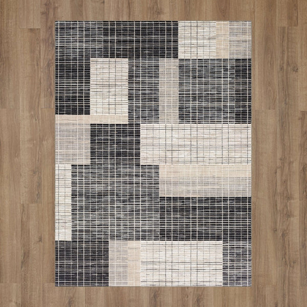 Karastan Rugs Resolute Frost Grey 9' 6" x 12' 11" Area Rug