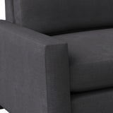 Nativa Interiors Revolution Sofa Solid + Manufactured Wood / Revolution Performance Fabrics® Commercial Grade Extra Wide Sofa Charcoal 105.00"W x 39.00"D x 34.00"H