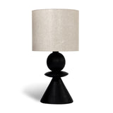Union Home Rook Table Lamp - Charcoal Charcoal Oil Finish FSC Certified Oak Wood