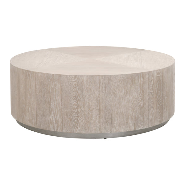 Essentials for Living District Roto Large Coffee Table 4608-L.NGO/SLV
