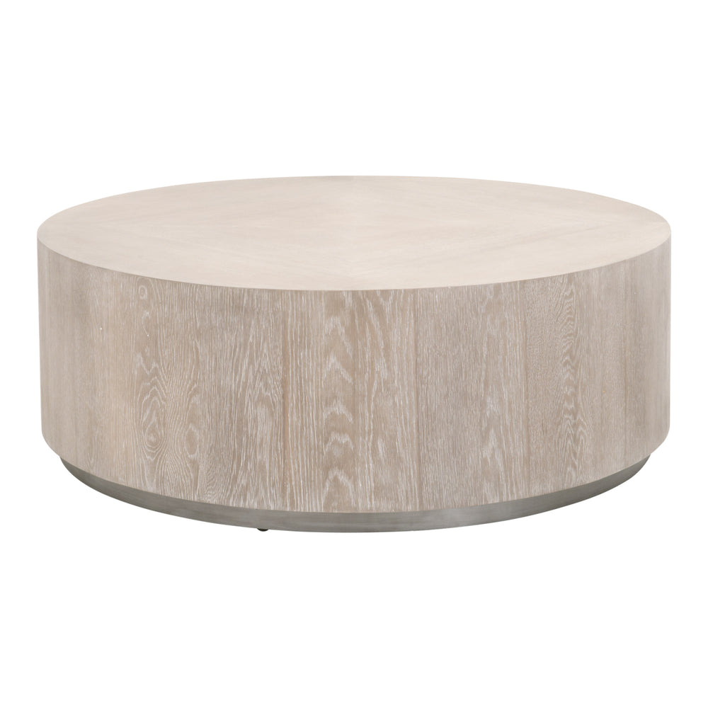 Essentials for Living District Roto Large Coffee Table 4608-L.NGO/SLV