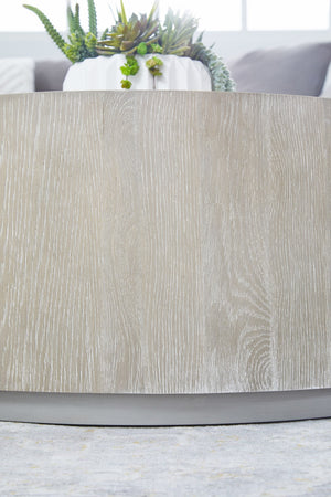 Essentials for Living District Roto Large Coffee Table 4608-L.NGO/SLV