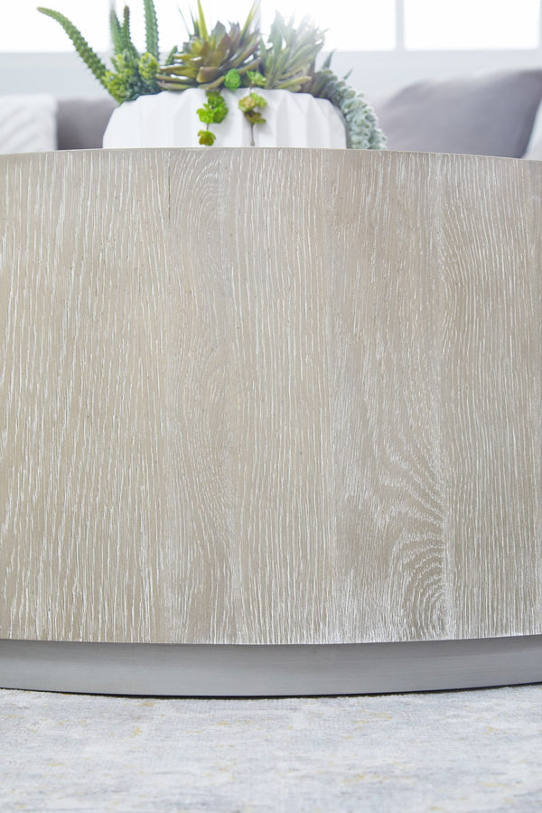 Essentials for Living District Roto Large Coffee Table 4608-L.NGO/SLV