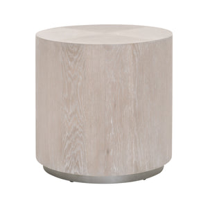 Essentials for Living District Roto Large End Table 4609-L.NGO/SLV