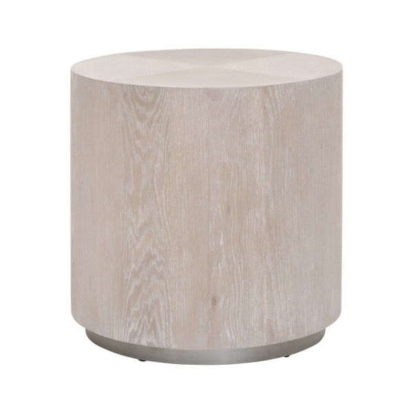Essentials for Living District Roto Large End Table 4609-L.NGO/SLV