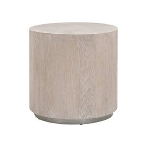 Essentials for Living District Roto Large End Table 4609-L.NGO/SLV