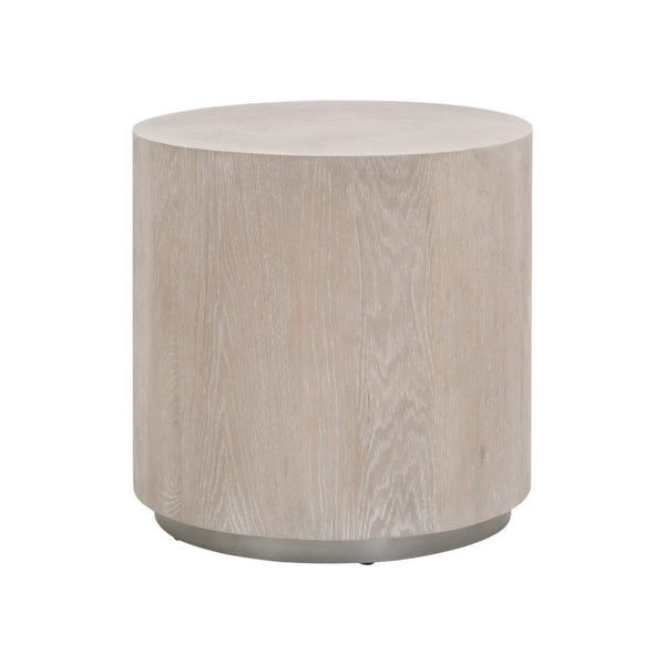 Essentials for Living District Roto Large End Table 4609-L.NGO/SLV
