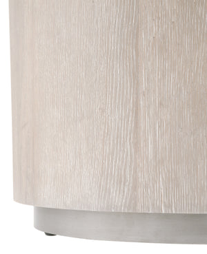 Essentials for Living District Roto Large End Table 4609-L.NGO/SLV