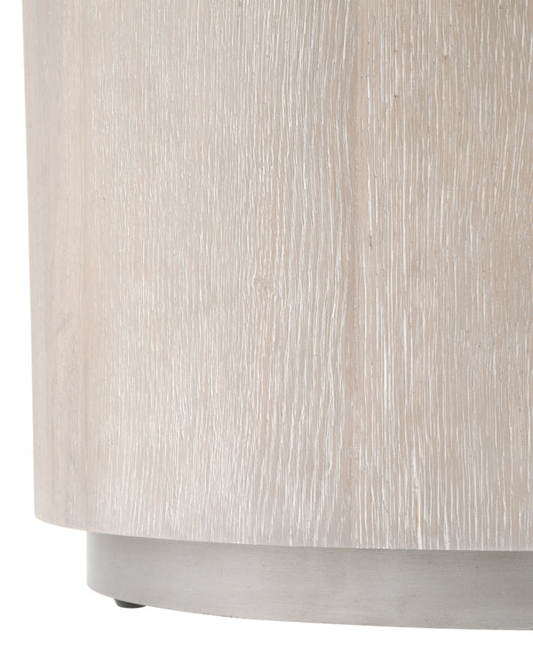 Essentials for Living District Roto Large End Table 4609-L.NGO/SLV