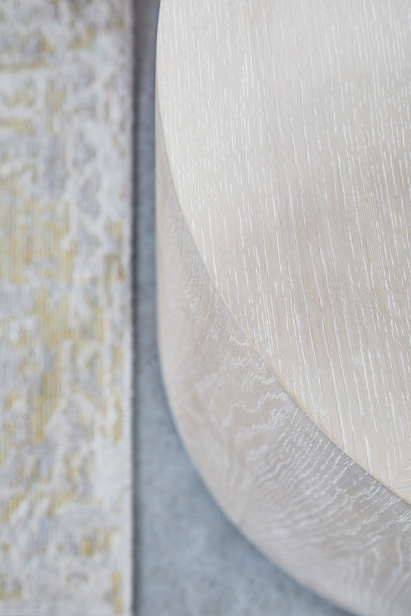 Essentials for Living District Roto Large End Table 4609-L.NGO/SLV