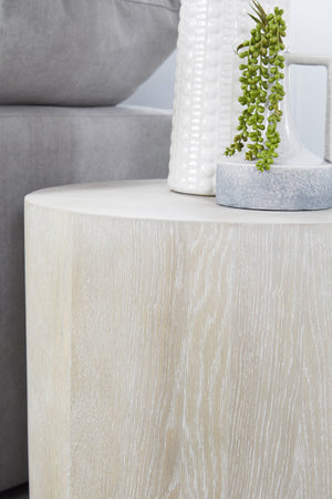 Essentials for Living District Roto Large End Table 4609-L.NGO/SLV