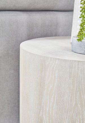 Essentials for Living District Roto Large End Table 4609-L.NGO/SLV