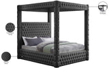 Royal Velvet / Engineered Wood / Metal / Foam Contemporary Grey Velvet King Bed (4 Boxes) - 86.5" W x 89" D x 87.5" H