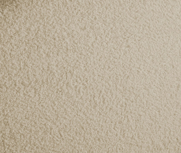 Rudy Faux Shearling Teddy Fabric / Engineered Wood / Foam Contemporary Beige Teddy Fabric Queen Bed - 75" W x 91" D x 46.5" H