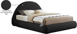 Rudy Faux Shearling Teddy Fabric / Engineered Wood / Foam Contemporary Black Teddy Fabric Full Bed - 69" W x 86" D x 45" H