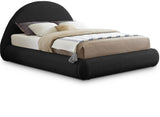 Rudy Faux Shearling Teddy Fabric / Engineered Wood / Foam Contemporary Black Teddy Fabric Full Bed - 69" W x 86" D x 45" H