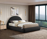 Rudy Faux Shearling Teddy Fabric / Engineered Wood / Foam Contemporary Black Teddy Fabric Full Bed - 69" W x 86" D x 45" H