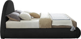 Rudy Faux Shearling Teddy Fabric / Engineered Wood / Foam Contemporary Black Teddy Fabric Queen Bed - 75" W x 91" D x 46.5" H