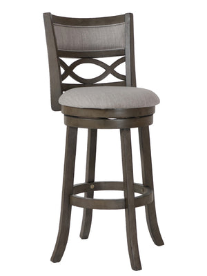 New Classic Furniture Manchester 29" Bar Stool Ant Gray with Fabric Seat S1128-BS-FG