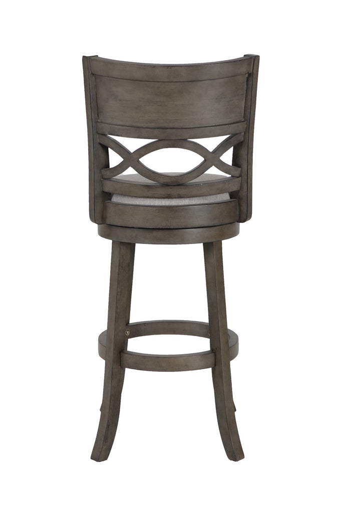 New Classic Furniture Manchester 29" Bar Stool Ant Gray with Fabric Seat S1128-BS-FG