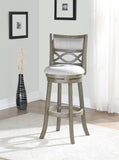 New Classic Furniture Manchester 29" Bar Stool Ant Gray with Fabric Seat S1128-BS-FG