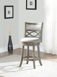 New Classic Furniture Manchester 24" Counter Stool Ant Gray with Fabric Seat S1128-CS-FG