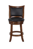 New Classic Furniture Bristol 24" Counter Stool Dk Brown with Pu Seat S1131-CS-PB